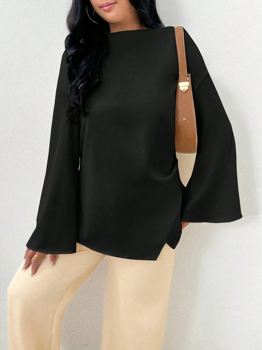 Blusa Larga con Dobladillo Irregular para Mujer - Image 5