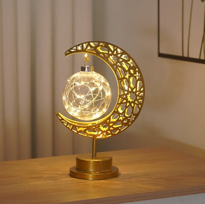 Lámpara LED Decorativa Luna de Hierro Personalizada - Image 9