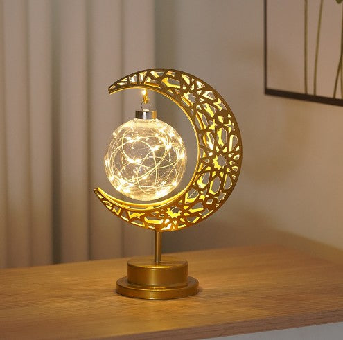 Lámpara LED Decorativa Luna de Hierro Personalizada - Image 9