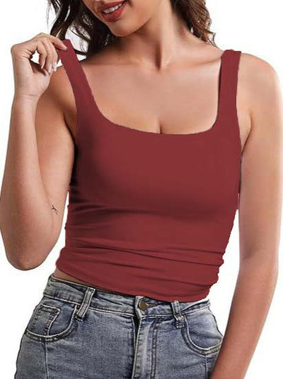Blusa Espalda Descubierta con Cuello Cuadrado sin Mangas - Image 19