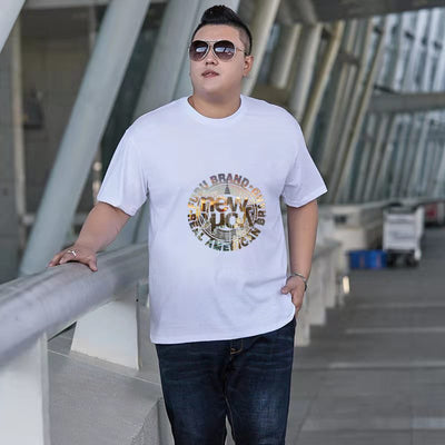 Playera Suelta Manga Corta Talla Grande para Hombre - Image 4