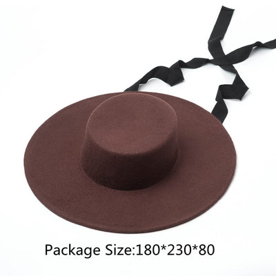 Sombrero de Lana Elegante Estilo Hepburn Europeo - Image 6