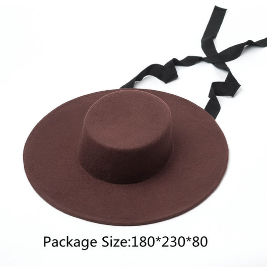 Sombrero de Lana Elegante Estilo Hepburn Europeo - Image 6