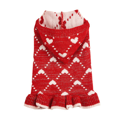 Suéter Hoodie para Perros Pequeños - Abrigo Invierno Tejido con Corazón - Image 22