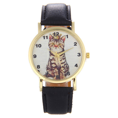 Reloj con Patrón de Gatito Adorable en Cuclillas - Image 9