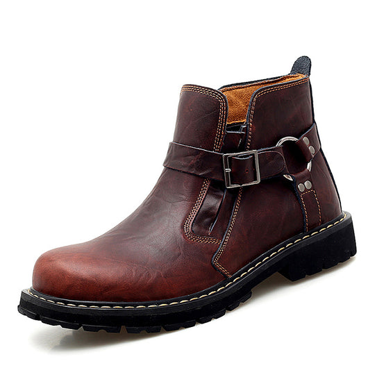 Botas Martin de Cuero Genuino para Hombre - Estilo Robusto y Duradero - Image 8