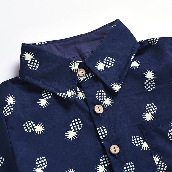 Conjunto Casual Piña - Playera y Shorts Estampado