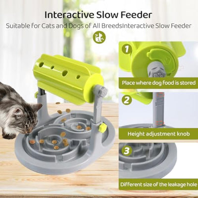 Comedero Interactivo Puzzle para Perros y Gatos - Dispensador de Alimento Lento con Entrenamiento IQ - Image 4