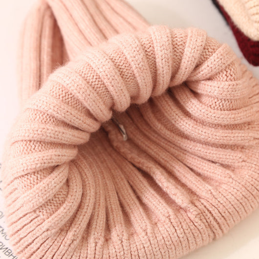 Gorro Tejido Infantil con Pompón de Pelaje de Zorro - Image 27