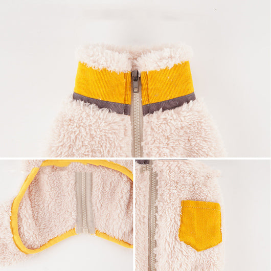Abrigo Acolchado con Cuello Plush para Mascotas en Invierno - Image 10