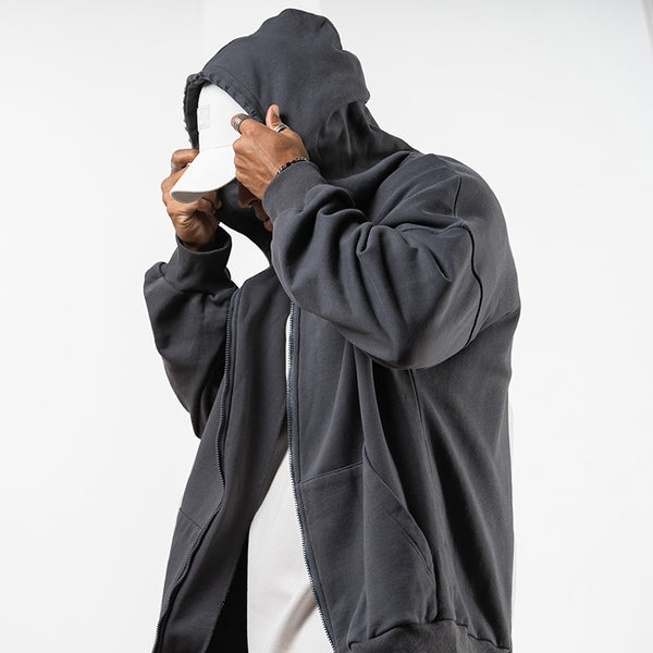 Abrigo Sudadera con Capucha Forrada en Fleece para Hombre