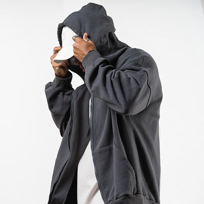 Abrigo Sudadera con Capucha Forrada en Fleece para Hombre - Image 2