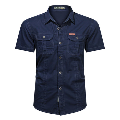 Camisa Militar de Verano Manga Corta para Hombre - Image 10