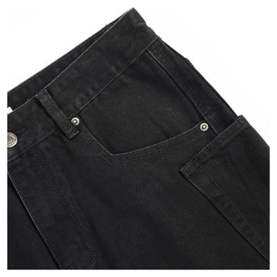 Pantalones Cargo Denim Retro Sueltos de Pierna Ancha - Image 16