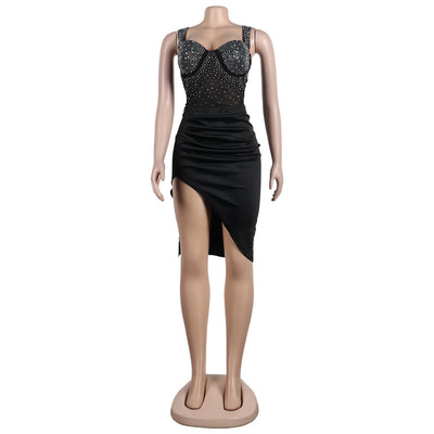 Conjunto de Dos Piezas con Strass, Espalda Descubierta en Dos Colores - Image 26