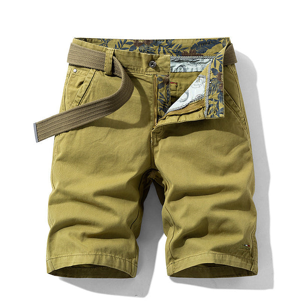 Pantalones Cortos Casuales para Hombre Estilo Coreano Ajuste Slim Algodón