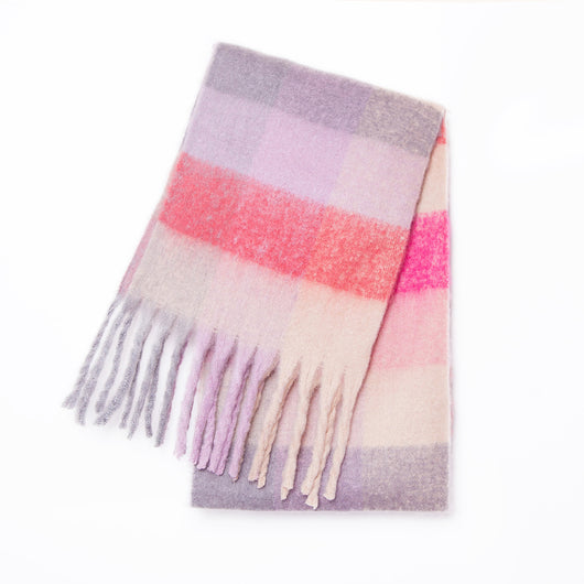 Bufanda Gruesa Cuadros Otoño Invierno - Diseño Multicolor Elegante - Image 3