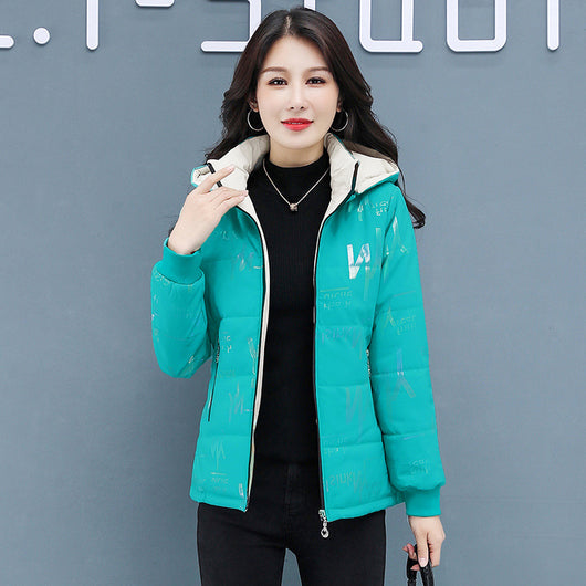 Chaqueta Acolchada Reversible de Plumón para Invierno Mujer - Image 8