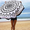 Tapete de Playa Redondo Yoga con Diseño Estampado Europeo
