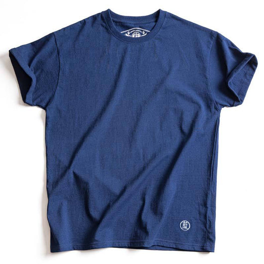Camiseta Cuello Redondo Teñida Azul Ami Kaji 220g - Image 7