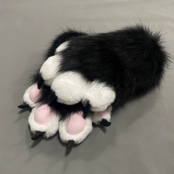 Guantes Peluche Garras de Gato Coloridos y Adorables