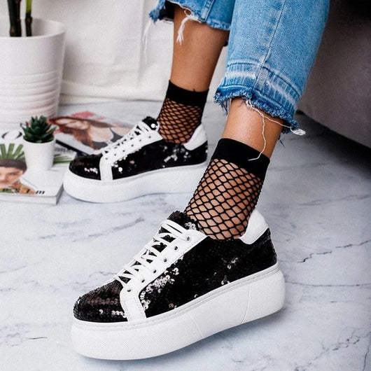 Zapatos Plataforma Muffin con Lentejuelas de Colores - Image 9