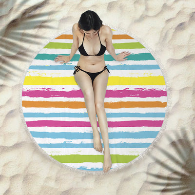 Toalla Redonda de Playa con Flecos Premium - Image 13