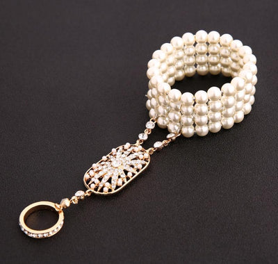 Pulsera de Perlas Gatsby con Cristal Brillante - Image 8