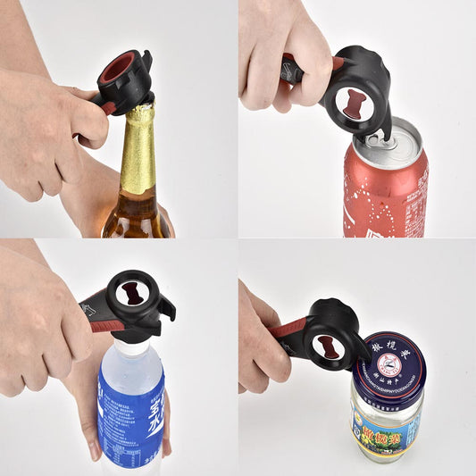 Abridor Multiusos 5 en 1 de Acero Inoxidable Premium