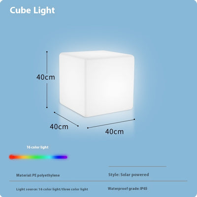 Taburete Cubo LED Luminoso Impermeable - Image 12