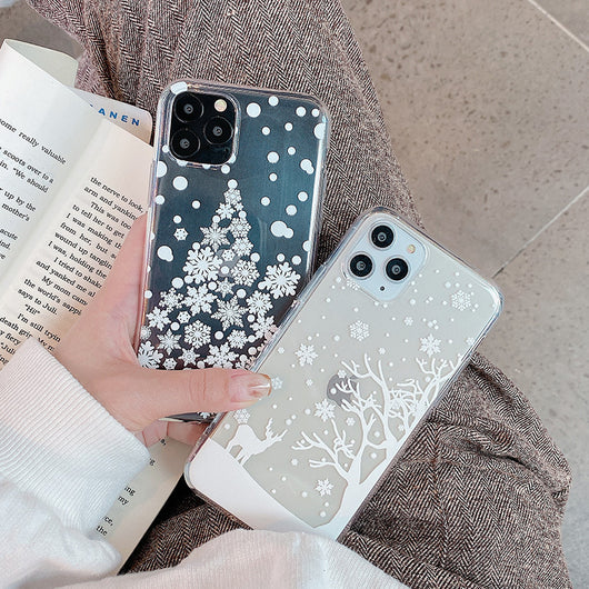 Funda para teléfono con diseño navideño de reno y copo de nieve - Image 12
