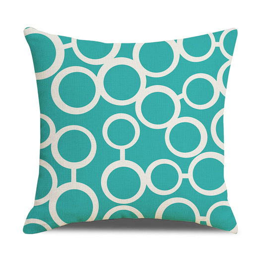 Funda de Almohada Lino Geometría Simple - Diseño Moderno para Sofá y Hogar - Image 13
