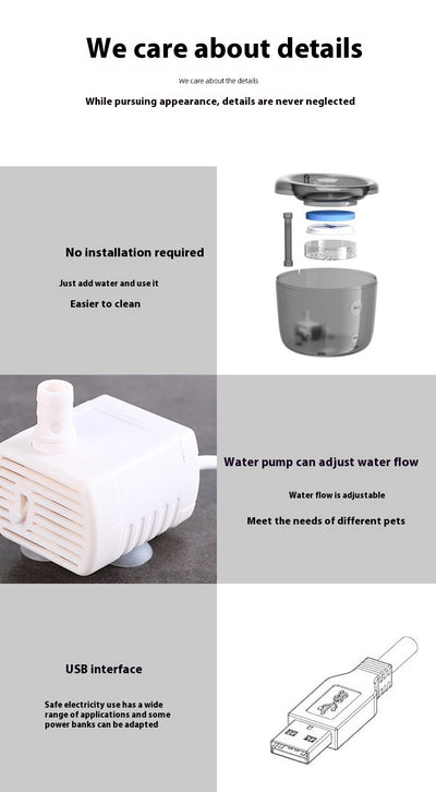 Fuente de Agua Automática para Mascotas con Filtro Circulante y Gran Capacidad - Image 7