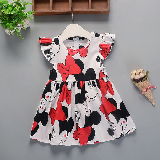 Vestido Infantil Algodón Floral Estampado para Verano - Image 9