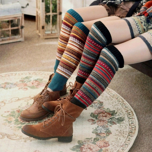 Calcetines Térmicos Gruesos de Algodón con Protección en Rodillas para Botas - Image 7
