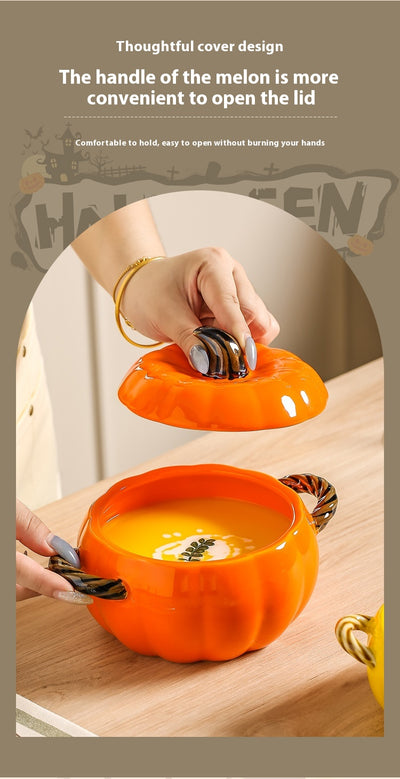 Sopera de Cerámica Decorativa Calabaza con Tapa - Image 27