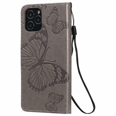 Funda de Cuero para Teléfono con Mariposa Prensada - Image 68