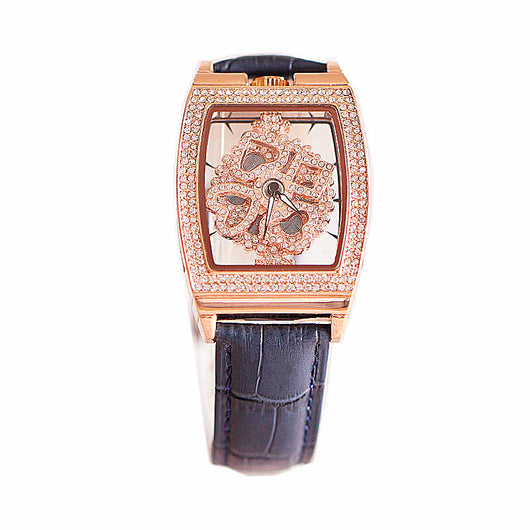Reloj Elegante para Mujer Resistente al Agua con Diamantes y Flores - Image 43