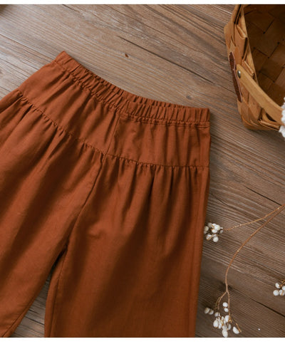 Pantalón Niña Estilo Nórdico Cintura Elástica Colores Puros - Image 9