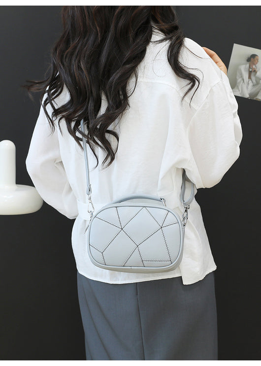 Bolso Pequeño Retro de Patchwork Trendy con Tres Capas - Image 24