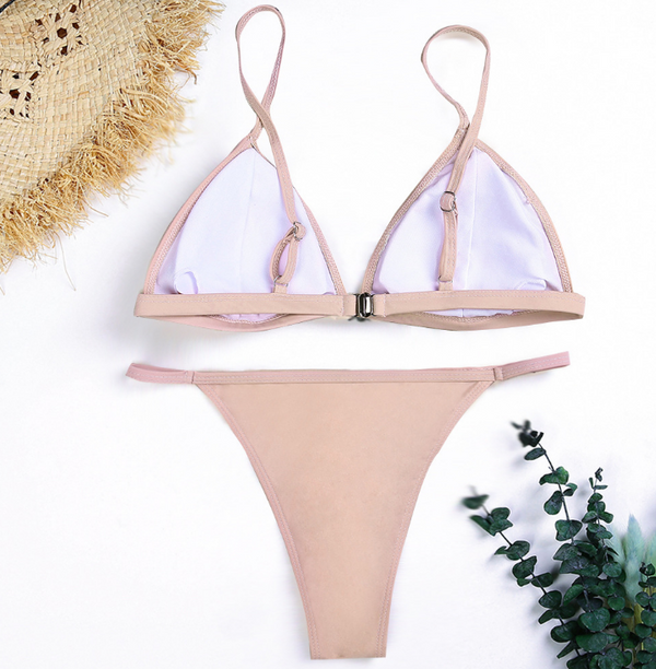 Bikini Brasileño de Lujo con Cristales y Efecto Push Up