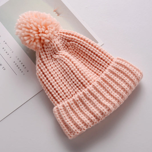 Gorro Tejido Grueso para Bebé - Diseño Cálido y Adorable en Colores Sólidos - Image 2