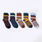 Calcetines Largos de Algodón para Hombre con Rayas Coloridas - Esencial de Moda Otoño Invierno
