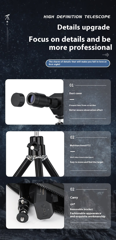 Telescopio Portátil con Conectividad WiFi y Monitoreo Remoto - Image 14