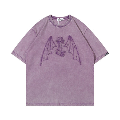 Camiseta Vintage Lavada Pesado con Bordado para Hombre y Mujer - Image 10