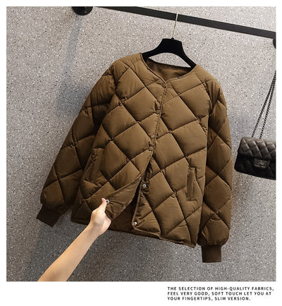 Chaqueta Corta Acolchada para Mujer Estilo Coreano Ligera - Image 12