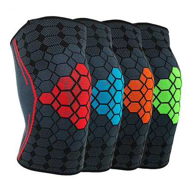 Leggings Deportivos con Protección de Rodilla - Tejido Jacquard Nylon