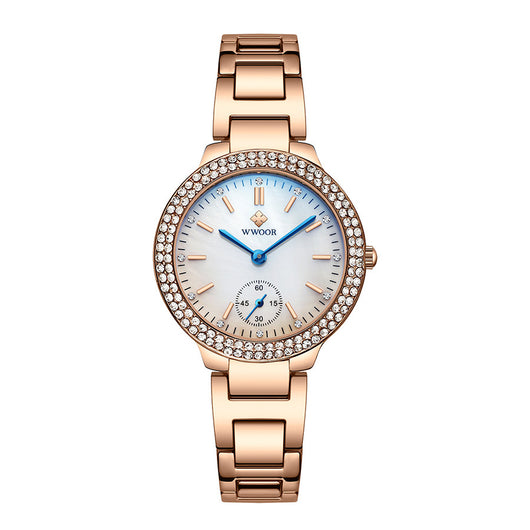 Reloj de Cristal Ilusorio con Diamantes - Sumergible y Elegante - Image 9