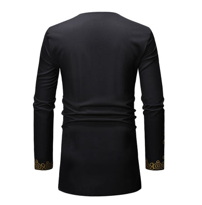 Conjunto de Camisas Estampado Étnico Africano para Hombre - Image 5