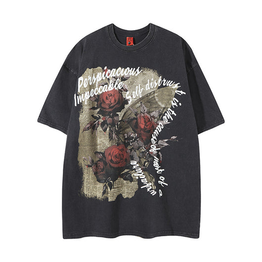 Camiseta Estampada con Flores de Rosa - Image 13